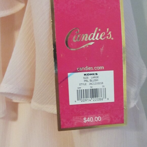 Candie's Ruffled tank top size Large - Blush color - Picture 3 of 3